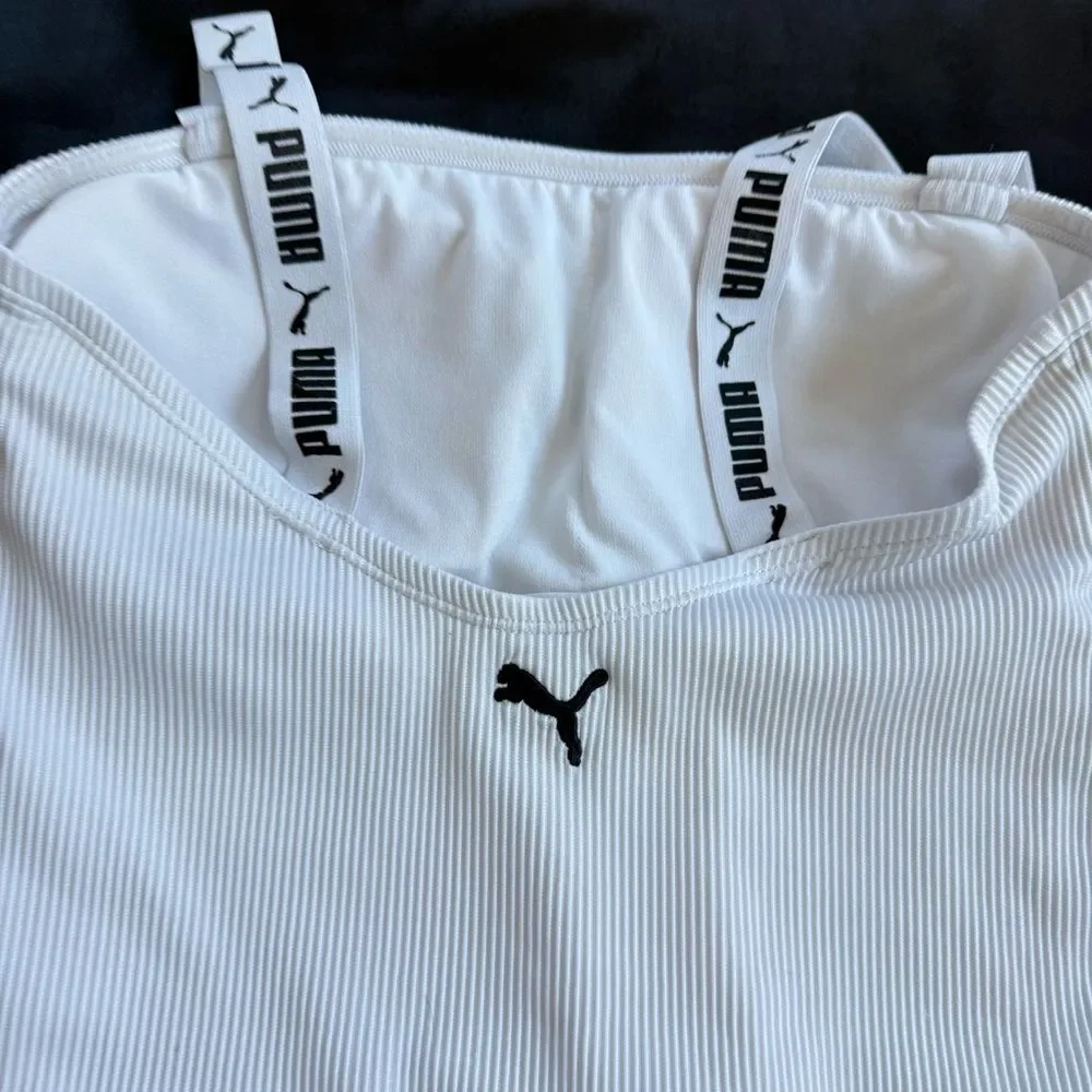 Puma Women's Swimsuit One Piece Off‎ White Size Large Ivory
